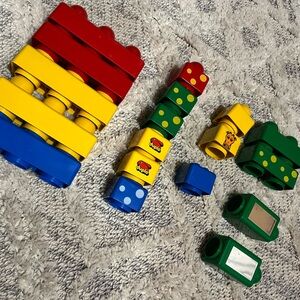 Vintage Duplo Primo Block Set of 18 Pieces